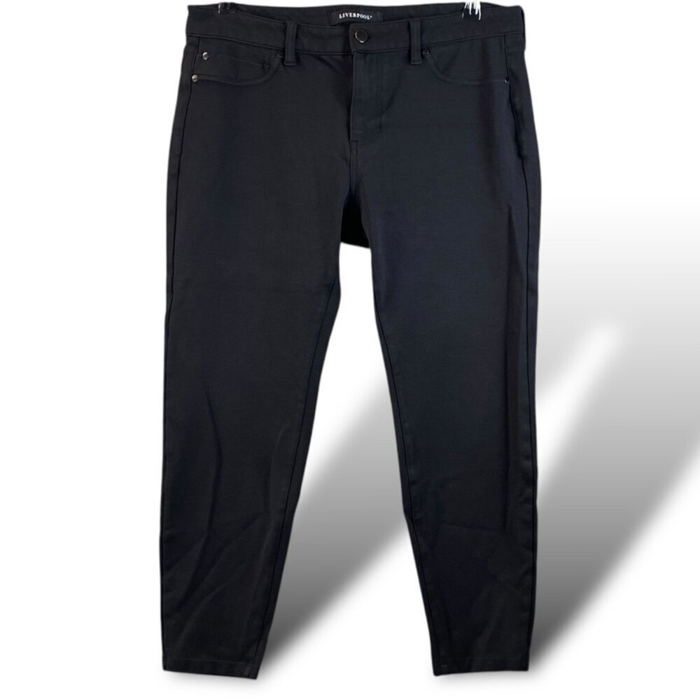 Liverpool Jacqueline Skinny Pant Womens Petite Sz 12/31Dark Knight Ankle Stretch